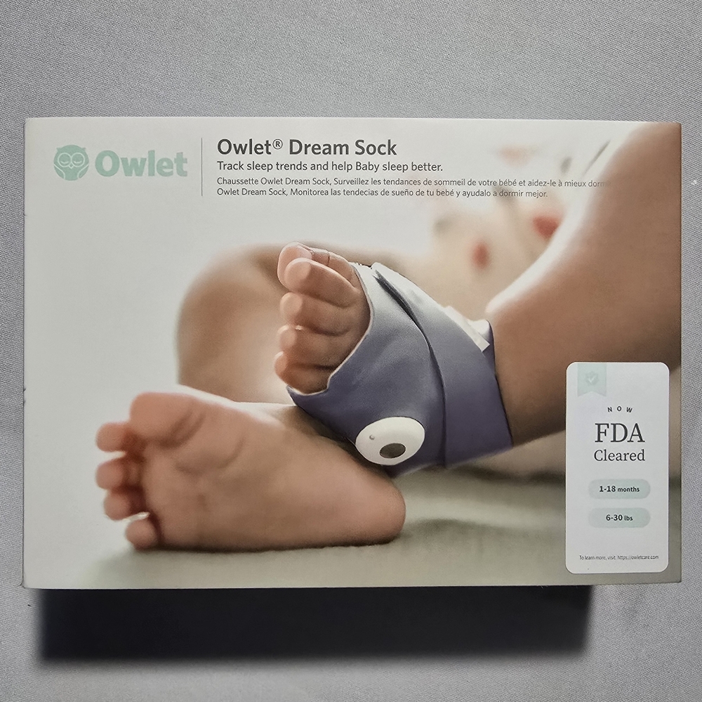 Owlet Dream Sock in Bedtime Blue